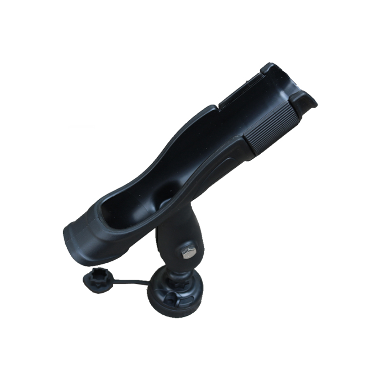 Adjustable fishing rod holder for kayaks